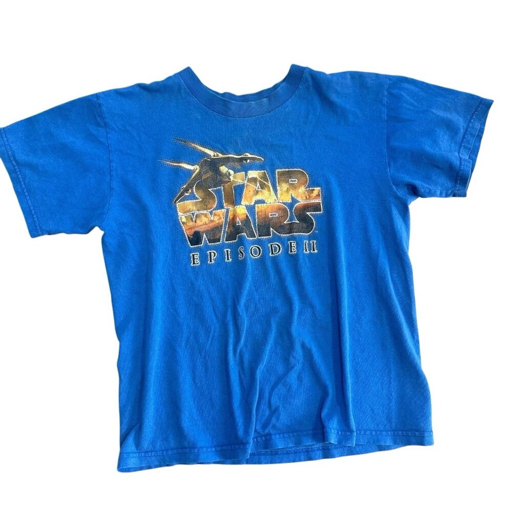 Vintage Star Wars Episode II Attack of the Clones T Shirt Youth - Picture 1 of 9